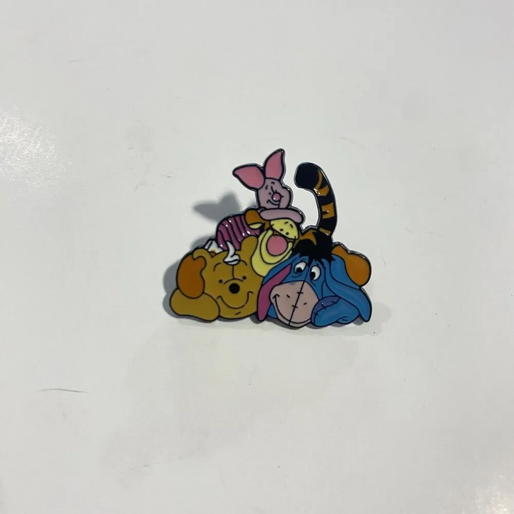 Disney Inspired Winnie the Pooh & Friends Pile Eeyore Tigger Piglet Enamel Pin